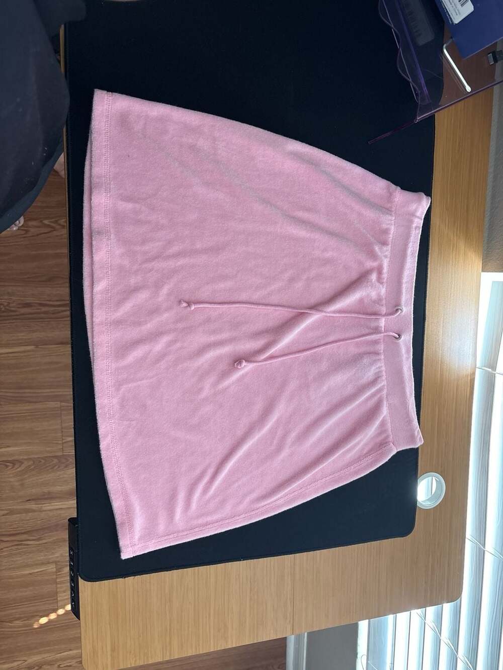 Vintage Moda International Victoria's Secret Pink Terry Cloth Mini Skirt